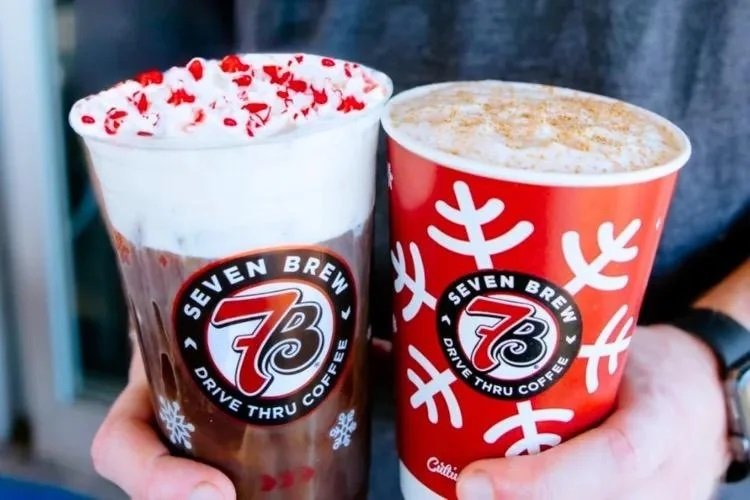 7 Brew Holiday Drinks menu with prices